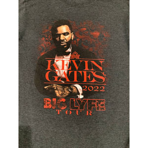 Fruit of the Loom Kevin Gates Big LYFE Tour 2022 Graphic Black T-shirt Size M